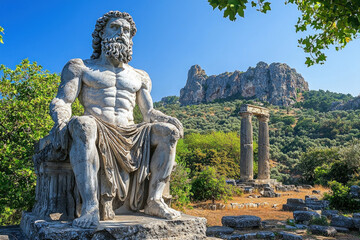 Wall Mural - Statue Of Zeus At Olympia