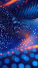Poster - Abstract Background. Blue and orange gradient.