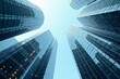© Yuudaishin - Blue Skies and Towering Skyscrapers - A Perspective on Modern City Architecture