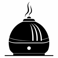 Humidifier silhouette vector black on white background