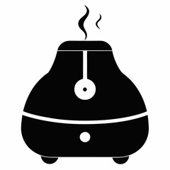 Humidifier silhouette vector black on white background