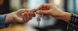 © Rahul - Realtor agent giving a key of apartment to new owner after signed lease agreement, Generative AI