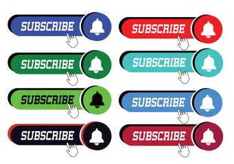 set of subscribe buttons