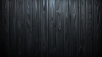 Wall Mural - Black wooden background with a dark wood grain. The background is the only thing visible in the image