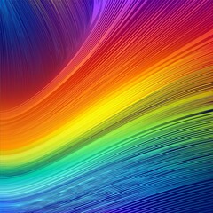 Wall Mural - colorful abstract background illustration rainbow style gradient lines horizontal template for your 