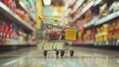 © Juan - Mini Shopping Cart in a Grocery Store Aisle