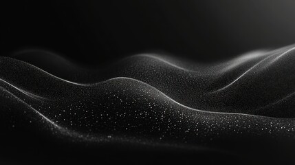 Wall Mural - abstract black and white background with wavy lines.