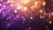 © shah - Spectacular gold and royal purple fireworks display illuminating the night sky with bokeh effects, creating a copy space for a New Year celebration background.