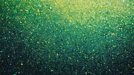 Poster - abstract green and yellow glitter background with a gradient effect.