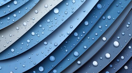 Wall Mural - abstract blue and white background with water drops.