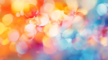 Wall Mural - a vibrant abstract pattern featuring a blend of warm and cool colors, creating a sense of balance, e
