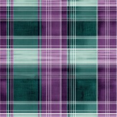 Seamless Plaid Pattern Green Purple seamless pattern ,textile design