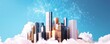 © Photography09 - Diverse team of investors with digital cityscape overlays, collaborative urban planning