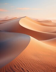 Canvas Print - Sand dunes in the desert