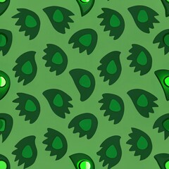 green abstract seamless pattern 