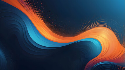 neon Orange, Blue glowing gradient background, a soft grainy noise texture with shimmering highlights and Smooth Transitions for a dynamic effect.