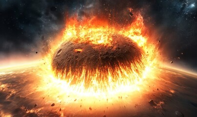 Poster - in today s world the impact of an asteroid collision is a real and concerning threat