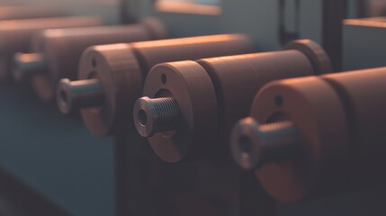 A CloseUp of Various Weightlifting Equipment in a Professional Gym Setting and Environment