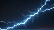 © IbragimovN - Dramatic lightning bolt in stormy night sky