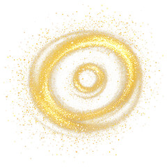Wall Mural - png spiral glitter confettis spiral background effect.