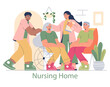 © inspiring.team - Nursing Home. Flat Vector Illustration