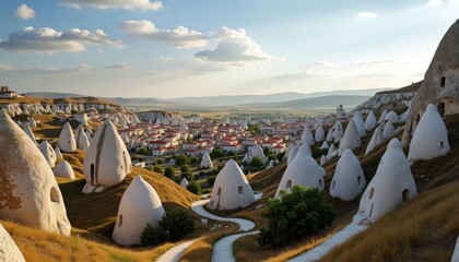 Sticker -  Aweinspiring landscape of Cappadocia Turkey