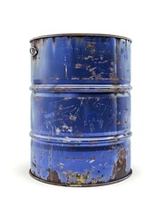 Metal barrel isolated on white background