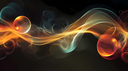 Wall Mural - abstract background with smoke