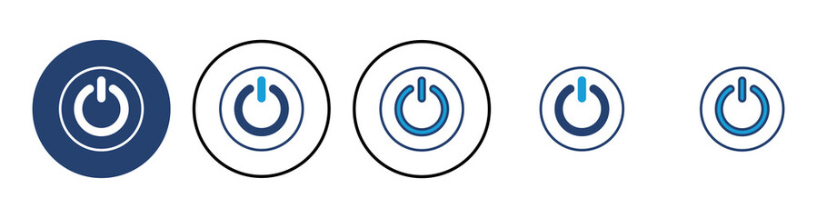 Wall Mural - power icon vector. power switch icon. electric power