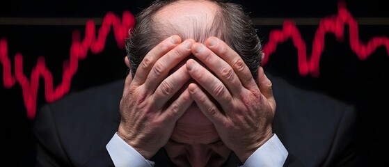 Fototapete - Analyzing Market Index Fluctuations and Financial Data in a Professional Office Environment with a Focus on Investment Strategy and Financial Management Decisions