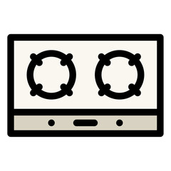 Poster - gas stove icon