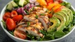 © Chatchanan - A colorful salad bowl filled with fresh vegetables,
