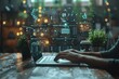 © zong - Businessman using laptop for time management with digital calendar and icons for scheduling project and agenda on virtual screen with reminders appointment planner work organizer