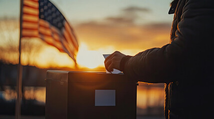 Close up photos of citizen referendum on US election day