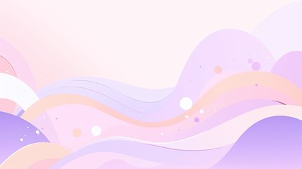 Wall Mural - Minimalist background with fluid, organic shapes in pastel hues, creating a serene and harmonious visual effect.