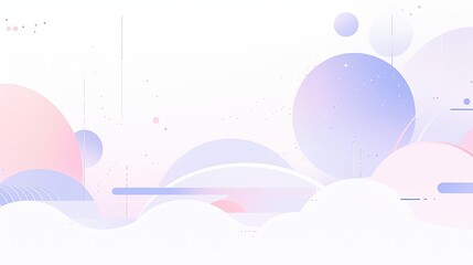 Wall Mural - Minimalist pastel abstract designs feature simple shapes and lines, with soft gradients and subtle texture enhancements