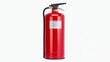 © Chanagun - Red fire extinguisher on a white isolated background, essential safety equipment for fire prevention and emergencies in various environments.