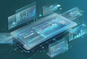 Poster - Digital documents created using future world technology. automated invoice and receipt management concept.	