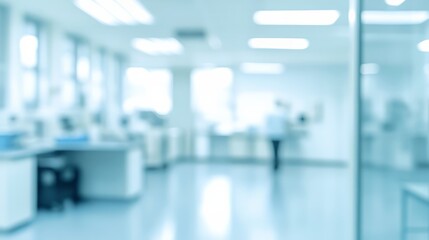 an abstract depiction of a laboratory room filled with cutting-edge research equipment.