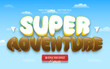 © Aglonemadesign - Super adventure cartoon text effect editable