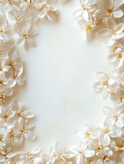 Wall Mural - White Cake with Flowers