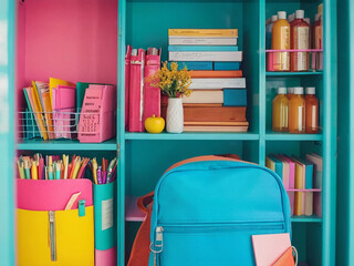 colorful school locker 1