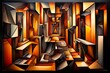© Bogdan - cubism smart therm image fragmented and reassembled in a cubist