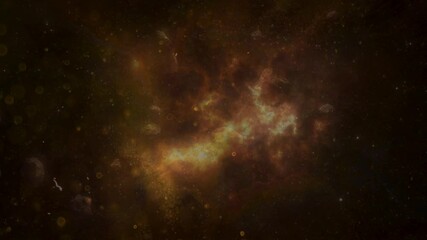 golden space galaxy background