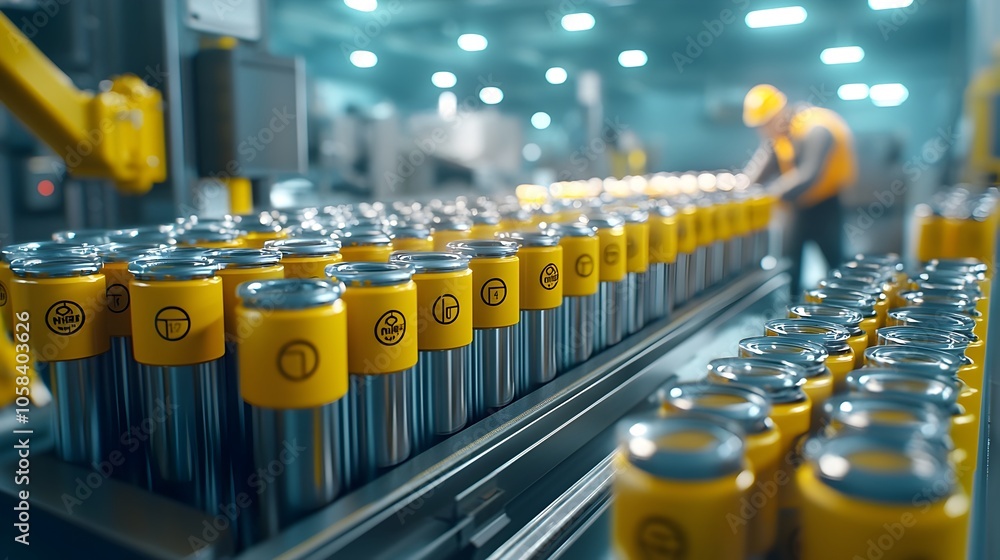Fuel Rods Cells Ilustração Nuclear fuel rods being inspected by an engineer under the ...