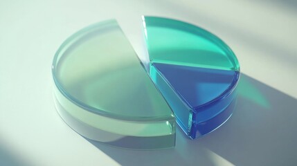 Poster - Colorful Geometric Shapes with Soft Lighting Effects