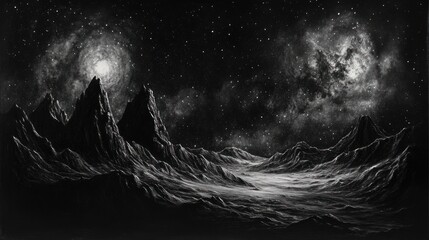 Night Sky Landscape