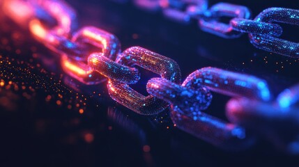 Glowing Chain of Connection