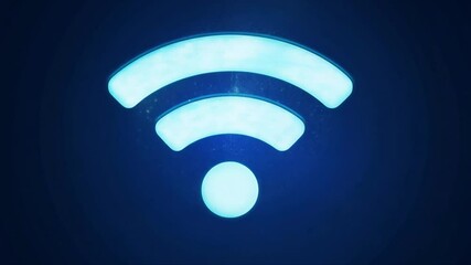 Wi-Fi symbol digital
