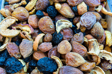 mixed ingredient almond brown hazelnut walnut healthy mix food background snack nut cashew